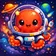 Colorful cartoon animal avatar with a friendly expression against a bright background